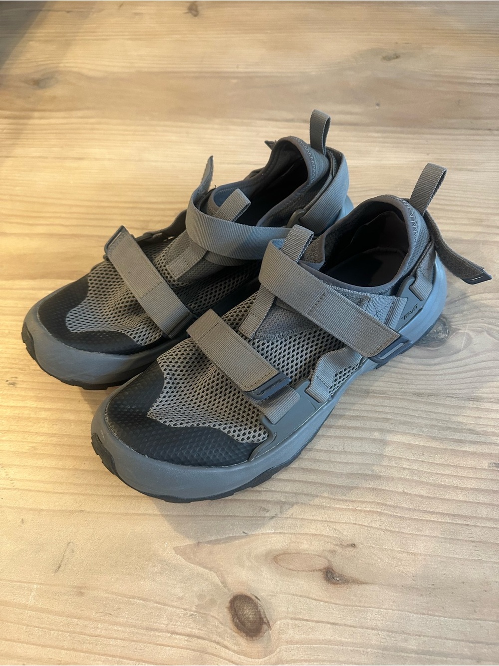 Teva Gray Mesh Sneakers with Adjustable Straps